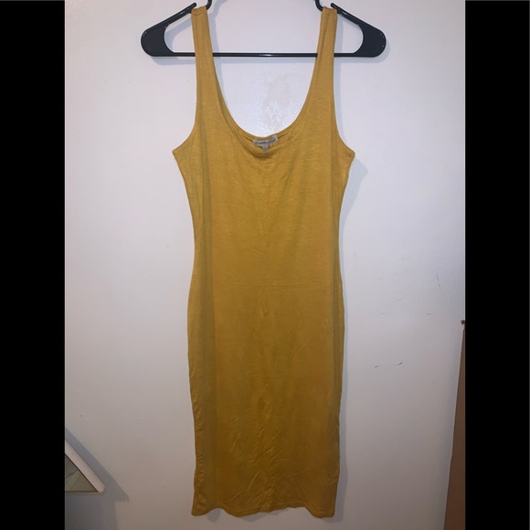 💙 Mustard Midi Dress - Picture 1 of 3